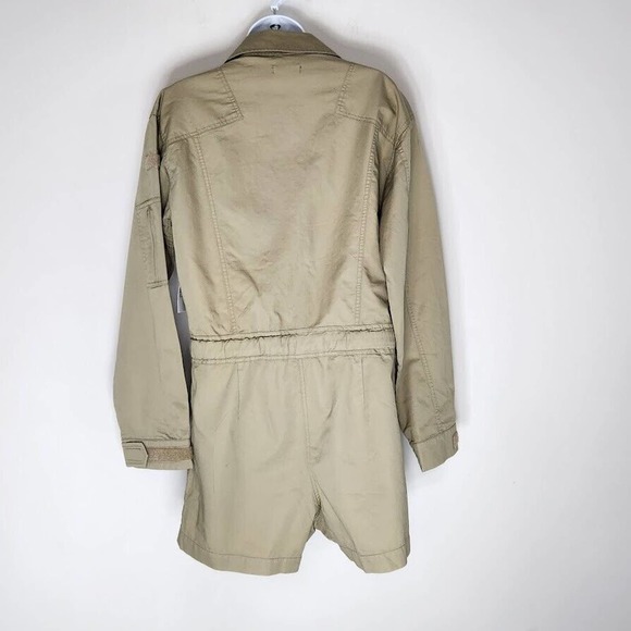 Good American Flight Suit Romper Women's Size 1 Postal Khaki New With Tags - Picture 3 of 16